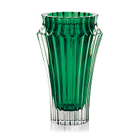 Ваза 25см хрусталь Crown Jewel, зеленая Rogaska