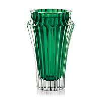 Ваза 25см хрусталь Crown Jewel, зеленая Rogaska