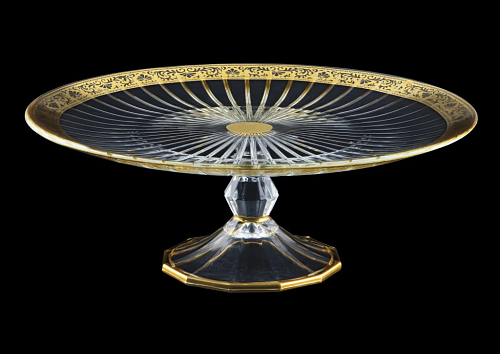 Тортница 26см на ножке 1шт Romance Golden Bright Decor 