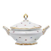 Супник 1шт Мейсенский цветок Queen's Crown