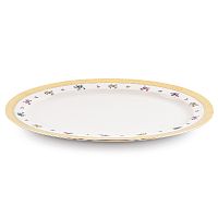 Блюдо овальное 36см 1шт Flowers Gold Constanza Creme Falkenporzellan