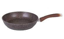 Сковорода 22см с ручкой Кофейный Мрамор Кукмара