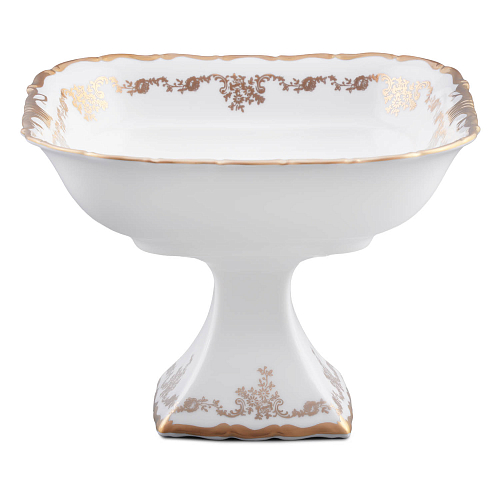 Салатник квадратный 24см глубокий на ножке 1шт Кастел Салатник квадратный 24см глубокий на ножке 1шт Кастел