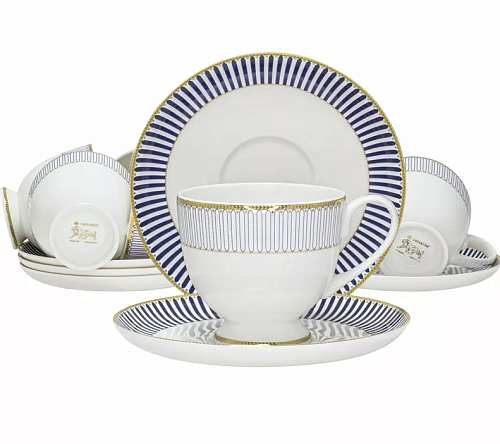 Набор чайных пар 12пр 250мл Инфанта в под.уп. Lenardi