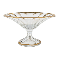 Фруктовница 34см Doge Матовое золото AS Crystal