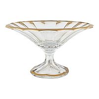 Фруктовница 34см Doge Матовое золото AS Crystal