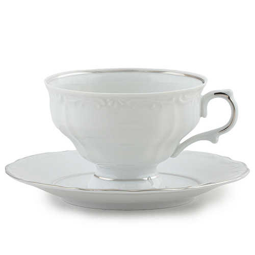 Набор чайных пар 220мл 6шт Престиж Marquise Platinum