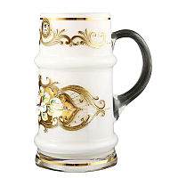 Кружка 500мл Лепка белая Evpas