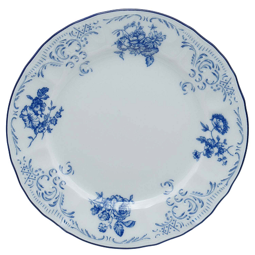 Набор тарелок 19см 6шт Синие розы