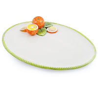 Блюдо овальное 38*28см Апельсин Annaluma