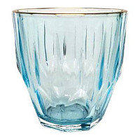 Набор стаканов 275мл 6шт Diamond Aquamarine Матовое золото AS Crystal