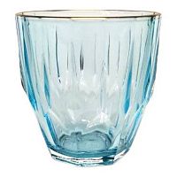 Набор стаканов 275мл 6шт Diamond Aquamarine Матовое золото AS Crystal