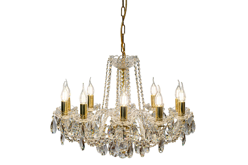 Люстра 10 рожковая золотые плафоны 4004 669 SWWZS