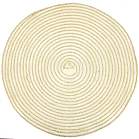 Салфетка сервировочная плейсмат 38 см Аjouré золото Nouvelle Daily