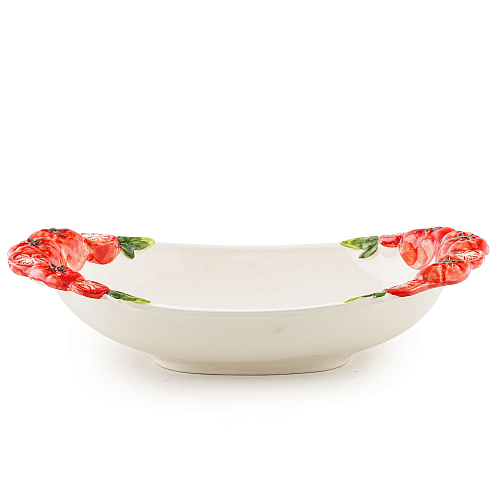 Блюдо овальное 40*23см Томаты Annaluma