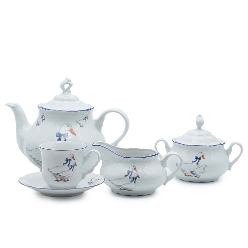Сервиз чайный 6пер 15пр Constance Гуси Thun