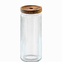 Банка для сыпучих продуктов 9*20см Wood