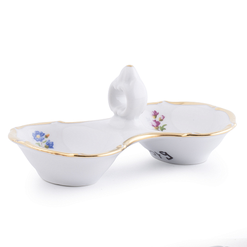 Солонка 2-я 1шт Мелкие цветы широкая кайма Jeremy Солонка 2-я 1шт Мелкие цветы широкая кайма Jeremy