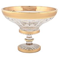 Фруктовница 255мл хрусталь с золотом Max Crystal