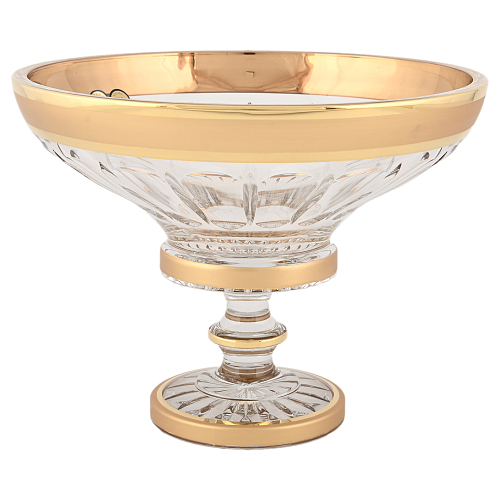 Фруктовница 255мл хрусталь с золотом Max Crystal