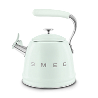 Чайник со свистком 2,3л Smeg зеленый Стиль 50-х гг