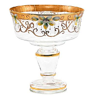 Конфетница 20см золото Star Crystal