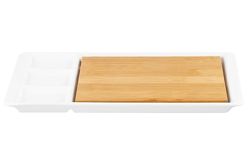 Набор для сервировки сыра 37см блюдо с разд доской Айсберг Elan Gallery