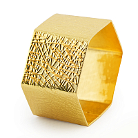 Кольцо для салфетки 5*4*2,5см золотой Noble