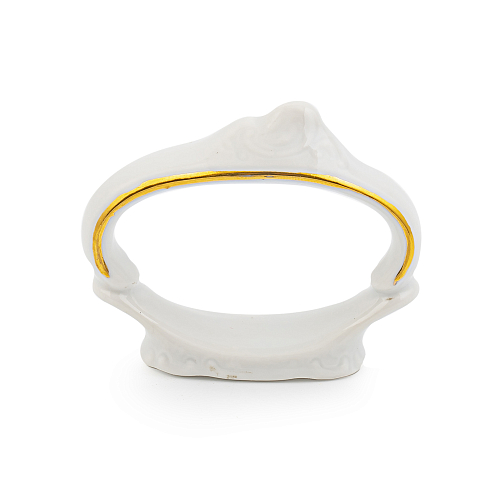 Кольцо для салфеток 6,5см 1шт Белый узор Bernadotte Кольцо для салфеток 6,5см 1шт Белый узор Bernadotte