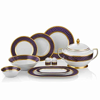 Сервиз столовый 6пер 26пр с супником Valencia Cobalt Gold Falkenporzellan