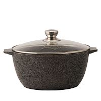 Кастрюля 6л 28см Premium grey Мечта