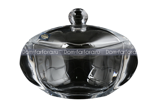 Конфетница 18см с крышкой Orbit Crystalite Bohemia