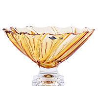 Фруктовница 31см на ножке Ponti Amber Bohemia Treasury
