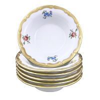 Набор розеток 11см 6шт Мария Луиза Белая матовая Carlsbad