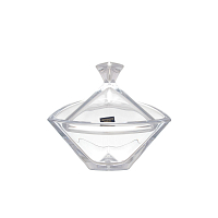 Конфетница 18см с крышкой Triangle Crystalite Bohemia