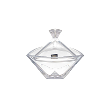Конфетница 18см с крышкой Triangle Crystalite Bohemia