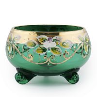 Тройножка 13см золото зеленый фон Star Crystal