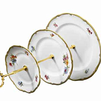 Горка 3 яруса Мейсенский букет Queen's Crown