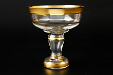 Конфетница 13см Матовая полоса золото