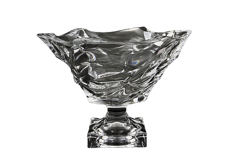 Фруктовница 29,5см на ножке Flamenko Aurum Crystal