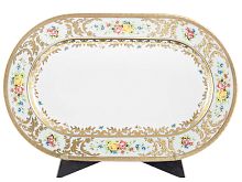 Блюдо овальное 36см Vienna Seladon Gold Falkenporzellan 