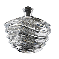 Конфетница 17см с крышкой Wave Crystalite Bohemia