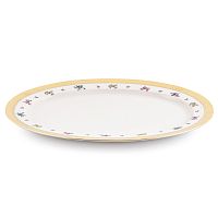 Блюдо овальное 36см 1шт Flowers Gold Constanza Creme Falkenporzellan