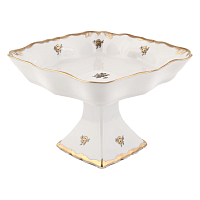 Салатник 31см квадратный н/н Золотая Роза Queen's Crown