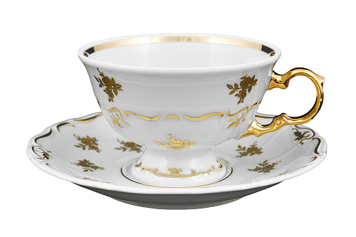 Набор чайных пар 155мл 6шт Айрин Слоновая кость