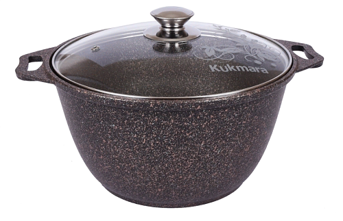 Кастрюля 6л со стекл. крышкой Granit ultra Original