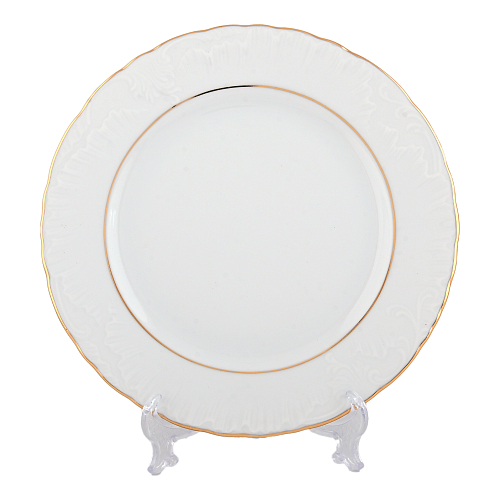 Набор тарелок 21см 6шт Repast Rococo Золотая полоса